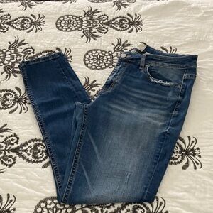 BKE Women's Dark Blue Skinny Jeans